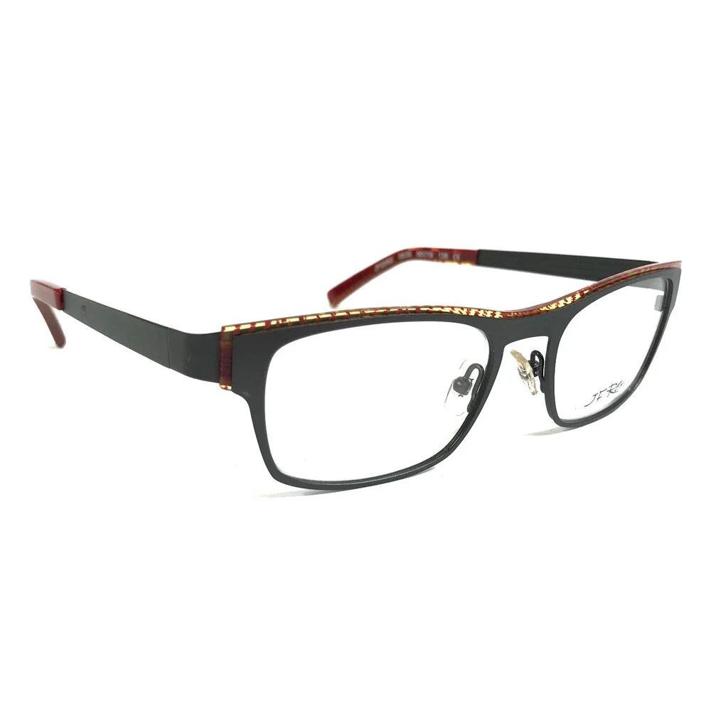 J.F. Rey Eyeglasses Frames JF2552 0535 Matte Dark Grey Orange Yellow 50-19-138